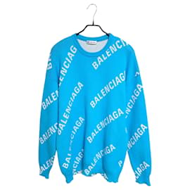 Maglia intarsia con loghi multipli - Balenciaga