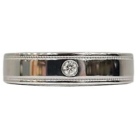Tiffany & Co Diamant Doppel Milgrain Ring Platin