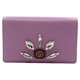 Gucci Borsa a tracolla Marmont Crystal Leather Chain