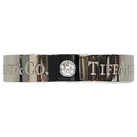 Tiffany & Co New Diamond Platinum Band Ring Size