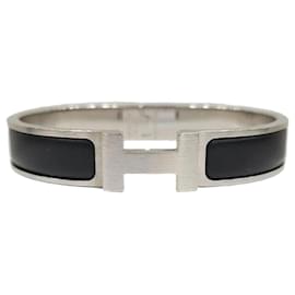 Bracciale Click Argento Nero Opaco - Hermès