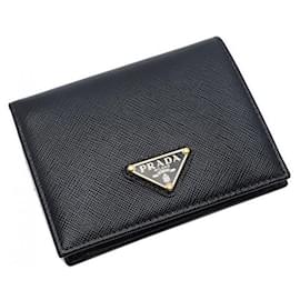 Prada Saffiano Triangle Logo Portemonnaie QHH