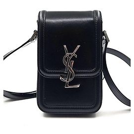 Saint Laurent Borsa a tracolla mini con logo