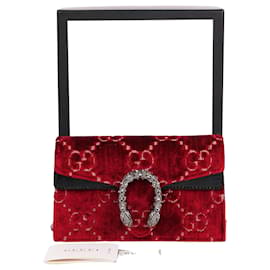 Gucci Borsa Dionysus Super Mini in velluto con catena