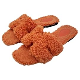 Oran Shearling Arancione - Hermès