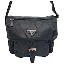Prada Borsa a tracolla in nylon nero