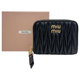 Miu Miu Tarjetero de piel Nappa