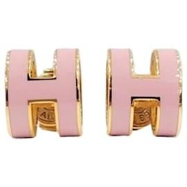 Brincos Pop Ash Ouro Rosa - Hermès