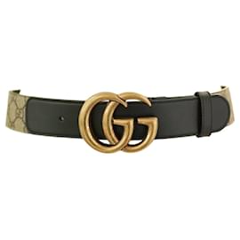 Damen Gürtel Leder Beige Schwarz Luxus Gürtel - Gucci