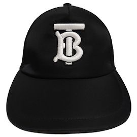 Burberry Casquette baseball en mesh avec monogramme TB brodé noir