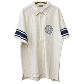 Dior Denim Tears Kurzarm-Poloshirt aus Baumwolljersey