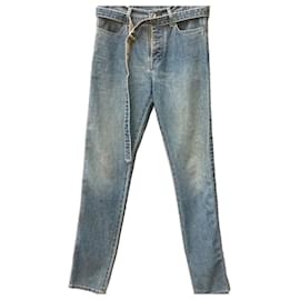 SACAI Strap Denim Hose Mid Blue