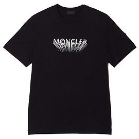 Moncler Camiseta de jersey de algodão com logo