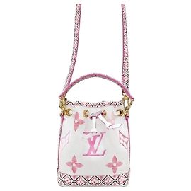 Louis Vuitton Borsa a secchiello Monogram Nano Noé Rosa