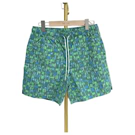Swim Trunks Green/Blue - Hermès
