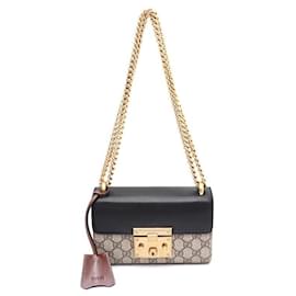 Gucci Bolso de hombro y bolso bandolera Paddle Lock Padlock Supreme Small GG Chain
