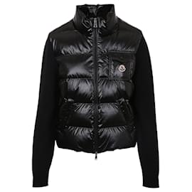 Gesteppter Cardigan mit Reißverschluss aus Wollmischung für Damen - Moncler