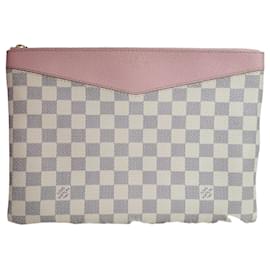 Louis Vuitton Pochette e Clutch Daily Damier Azur Pink