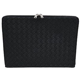 Bottega Veneta Clutch Intrecciato Grande Nero