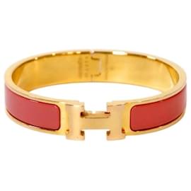 Bracelet Pink Click Clack Gold - Hermès