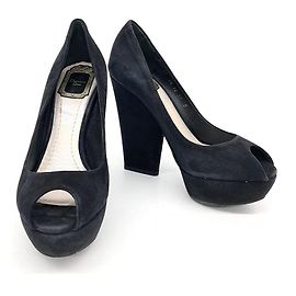 Décolleté con punta aperta in scamosciato Christian Dior