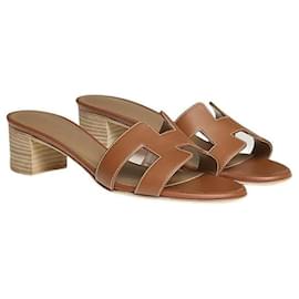 Sandali e ciabatte dorati da donna - Hermès