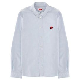 Kenzo Camisa casual de Oxford de algodão com bordado Boke Flower