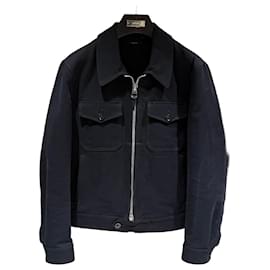 Tom Ford Giacca Bomber Trucker in twill di cotone