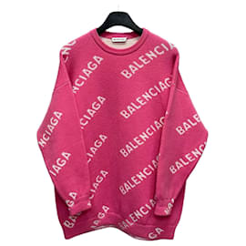 Jersey oversized de punto con logotipo integral - Balenciaga