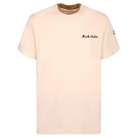T-Shirt aus Baumwolle mit Logo-Stickerei - Moncler