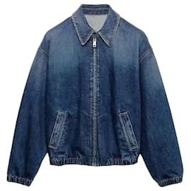 Chaqueta de mezclilla azul lavada - Prada