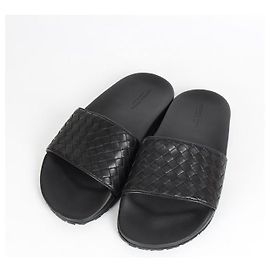 Bottega Veneta Mocassini in pelle Intrecciato Nero