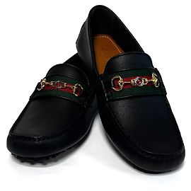 Gucci Web Driving Shoes Black