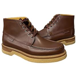 Hermès Stivaletti in pelle Denver Marrone