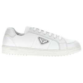 Downtown Re-Nylon Leder Sneaker - Prada