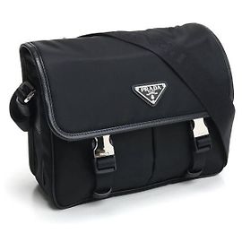 Prada Nylon Saffiano Leder Schultertasche