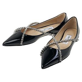 Jimmy Choo Scarpe basse Bob Black Crystal da donna