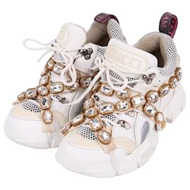 Gucci Flackstripe Crystal Sneaker