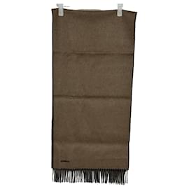 Sciarpa reversibile in cashmere Lacto Verso Noir Taupe - Hermès