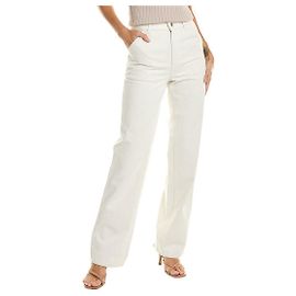 Loro Piana Jean droit blanc à taille haute reconditionné