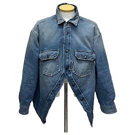 Balenciaga Jaqueta Jeans Swing Canadin (Oversized Feminina)