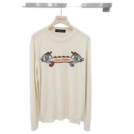 Intarsia Graphic Cashmere Crewneck XL - Louis Vuitton
