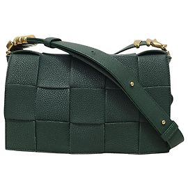 Bottega Veneta Borsa Cassette Rain Tree Green Gold Clip