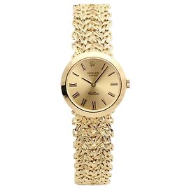 Rolex Vintage Goldene Damenuhr, klein, Handaufzug