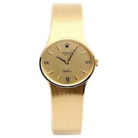 Rolex Cellini Vintage Small Damenuhr integriert, Gold, Gold