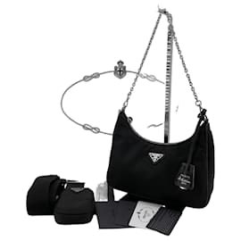 Prada Borsa Hobo Multi Tesuto Reedition