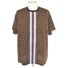Burberry Kurzärmeliges T-Shirt mit Monogramm-Streifen