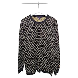 Pullover aus Jacquard-Strick mit Monogramm in Braun - Louis Vuitton