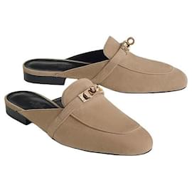Hermès Oz Kelly Mule Beige