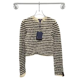 Langarmshirt aus gestreiftem, gekräuseltem Strick - Louis Vuitton